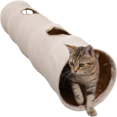 Cuccio Cuccia per gattini giocattolo pieghevole per animali domestici con tubo a 